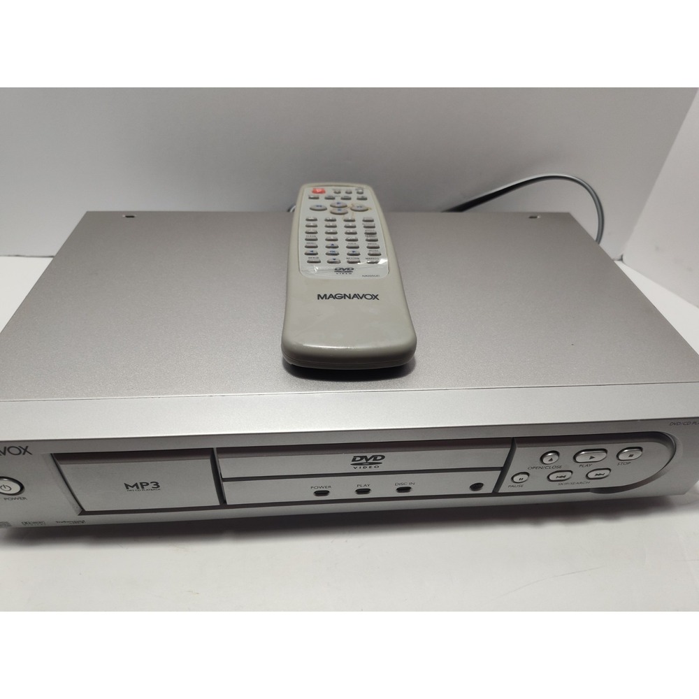 Magnavox DVD CD Player MDV410SL OS Silver Good‎ MP3 TruSurround Tested Working